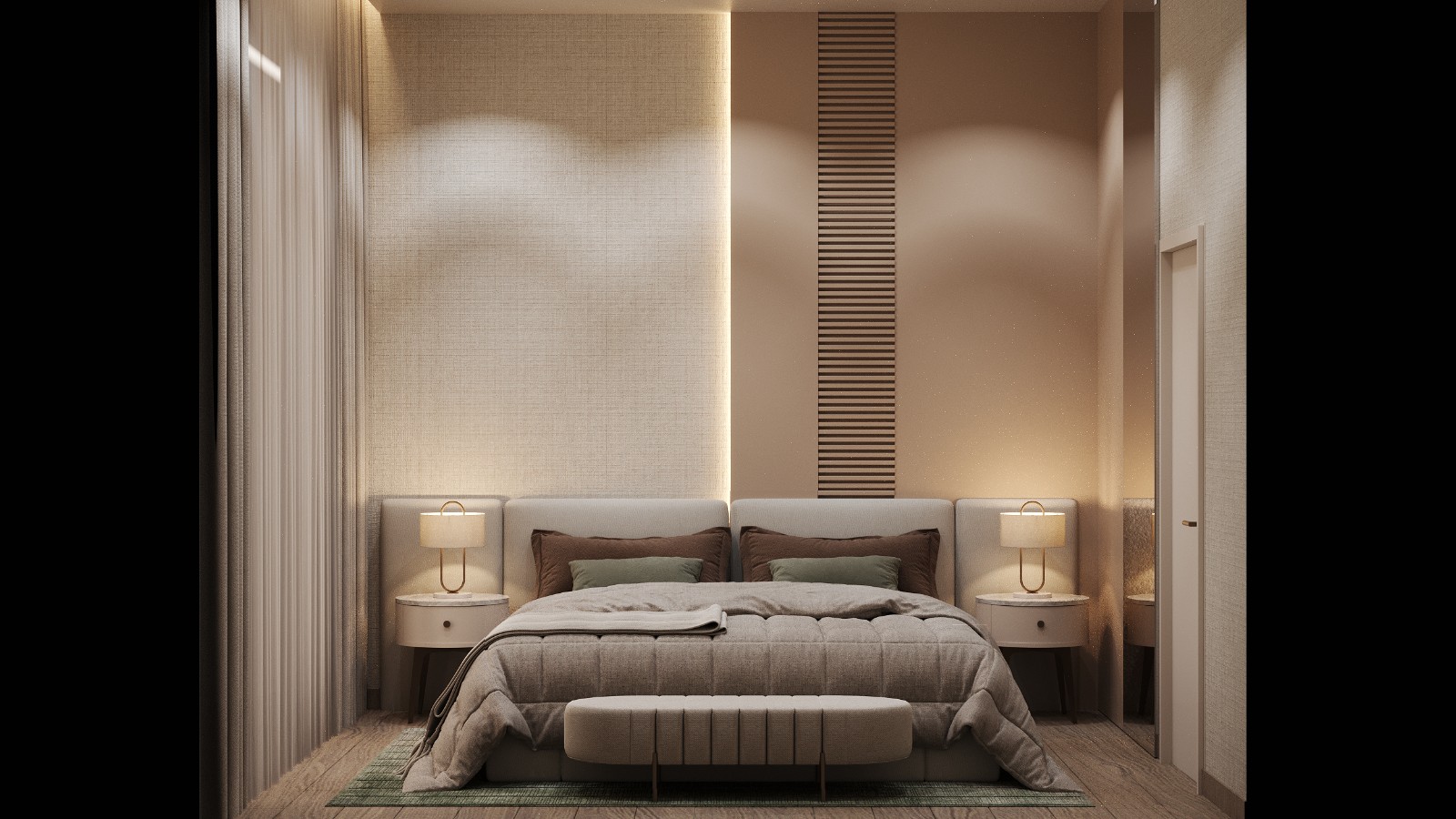 One bedrooom Studio (without balcony + city view + sofa)